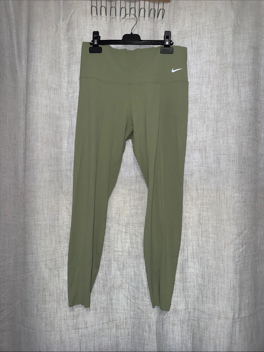 Nike Zenvy Dri-Fit  Large Green Gentle-Support High-Waisted Leggings